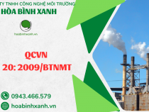 QCVN 20:2009/BTNMT – Quy chuẩn kỹ thuật quốc gia về khí thải công nghiệp đối với một số chất hữu cơ