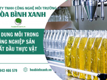 HƠI DUNG MÔI TRONG CÔNG NGHIỆP SẢN XUẤT DẦU THỰC VẬT